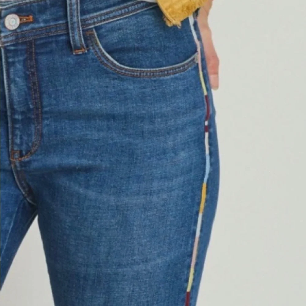 Anthropologie Pilcro And The Letterpress Slim Boyfriend Crop Jeans Size 30 - Picture 4 of 15